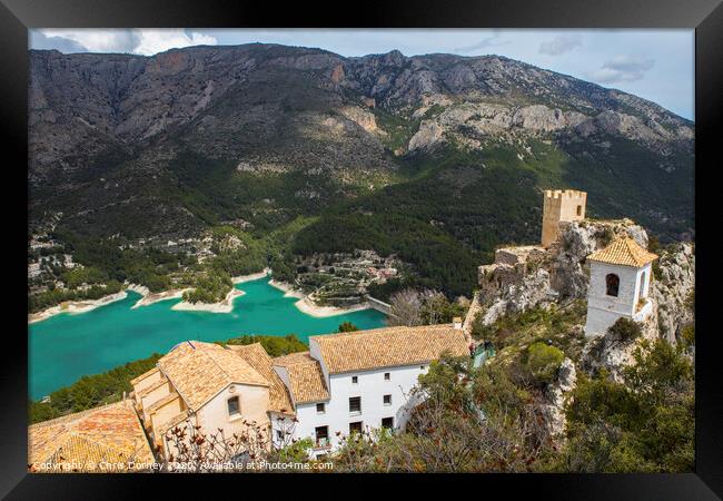 Guadalest in Spain Framed Print by Chris Dorney