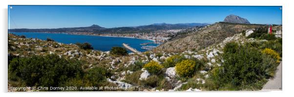 View from Cap de Sant Antoni in Spain Acrylic by Chris Dorney