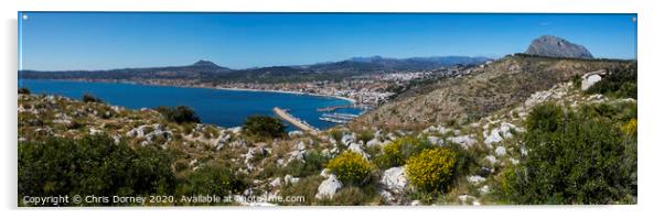 View from Cap de Sant Antoni in Spain Acrylic by Chris Dorney