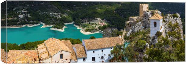 Guadalest in Spain Canvas Print by Chris Dorney