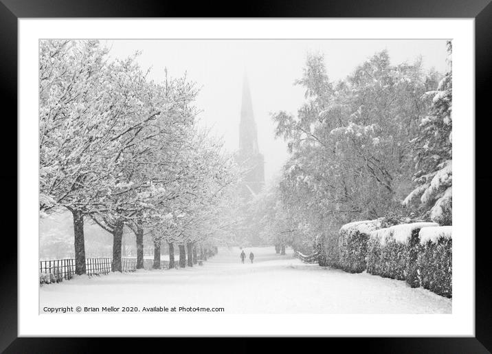 Off To Church Framed Mounted Print by Brian Mellor