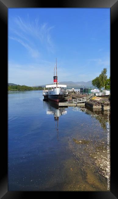P.S. Maid Of The Loch Framed Print by Photography by Sharon Long 