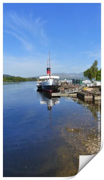 P.S. Maid Of The Loch Print by Photography by Sharon Long 