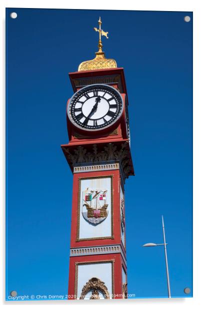 Weymouth Jubilee Clock Acrylic by Chris Dorney