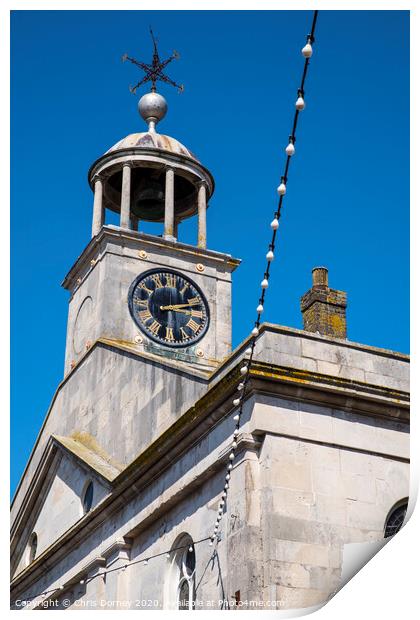 St. Marys Church in Weymouth Print by Chris Dorney