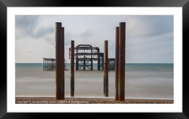 West Pier Brighton Framed Mounted Print by Adrian Rowley