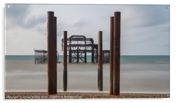 West Pier Brighton Acrylic by Adrian Rowley