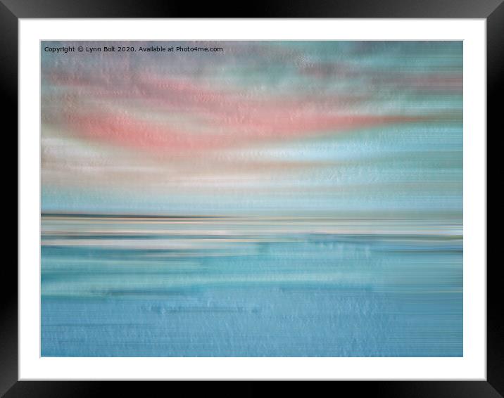 Abstract Seascape Framed Mounted Print by Lynn Bolt