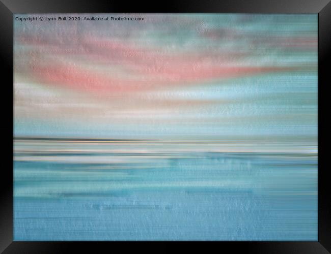 Abstract Seascape Framed Print by Lynn Bolt