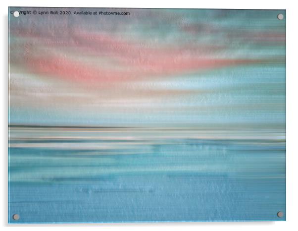 Abstract Seascape Acrylic by Lynn Bolt
