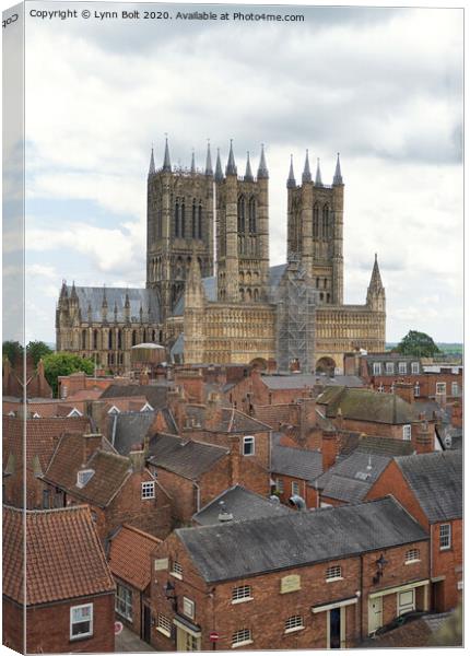 Lincoln Rooftops Canvas Print by Lynn Bolt