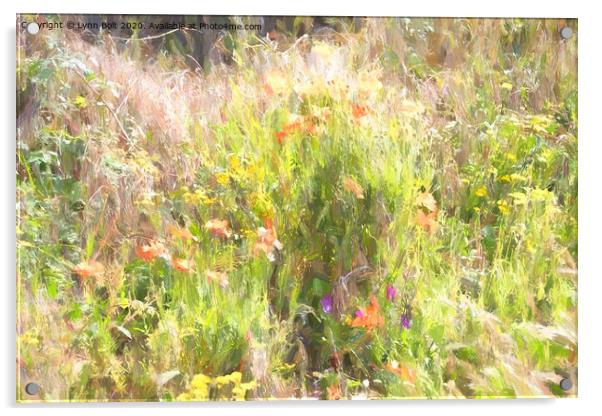 Wild Flowers Acrylic by Lynn Bolt