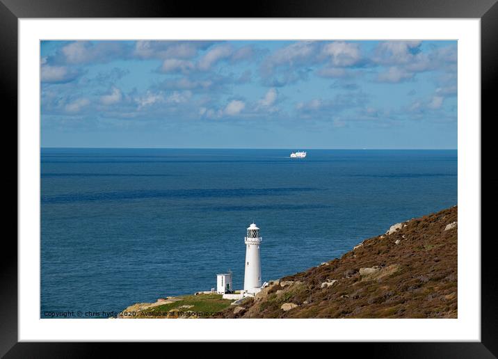 South Stack Lighthouse Framed Mounted Print by chris hyde
