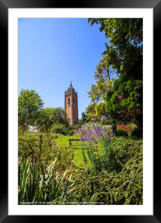 Cabot Tower in Bristol Framed Mounted Print by Chris Dorney
