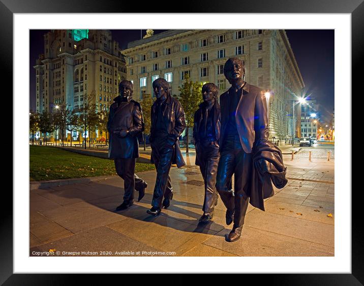 Liverpool Statues Framed Mounted Print by Graeme Hutson
