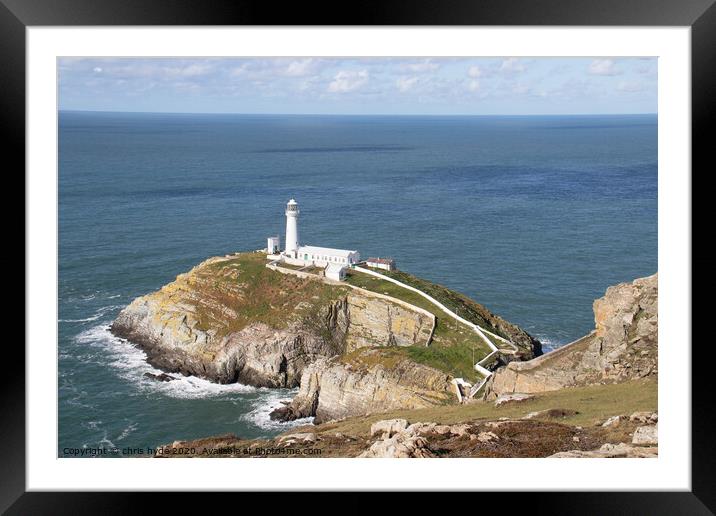 South Stack Light House Framed Mounted Print by chris hyde