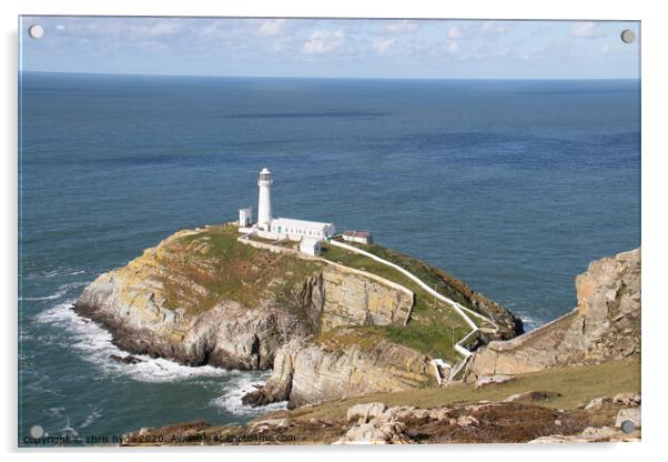 South Stack Light House Acrylic by chris hyde
