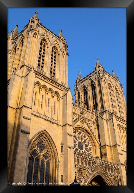 Bristol Cathedral in England Framed Print by Chris Dorney