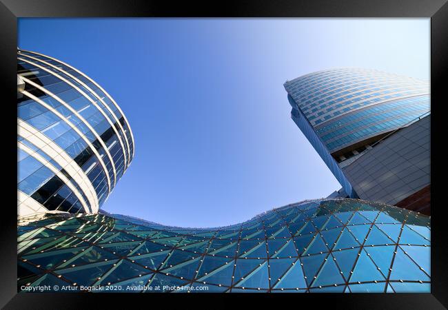 Modern Architecture in Downtown Framed Print by Artur Bogacki