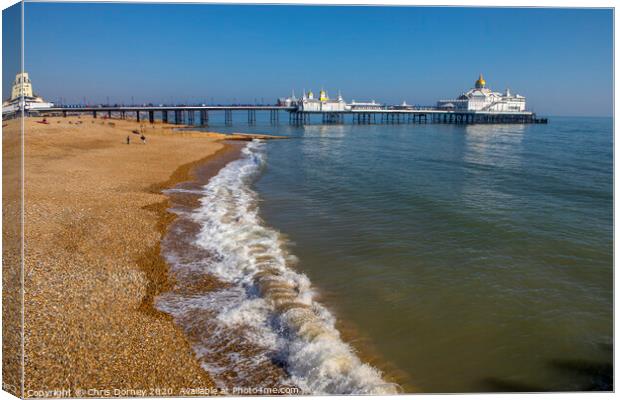Eastbourne Pier in Sussex Canvas Print by Chris Dorney