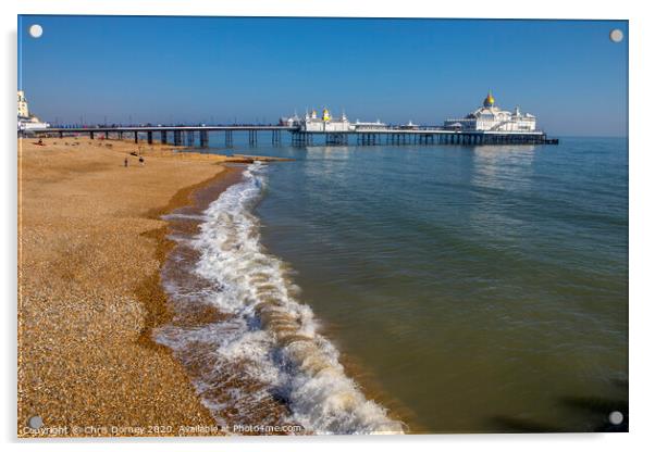 Eastbourne Pier in Sussex Acrylic by Chris Dorney