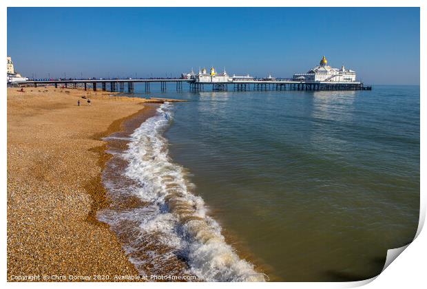Eastbourne Pier in Sussex Print by Chris Dorney