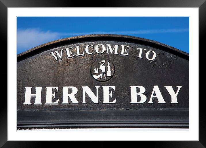 Herne Bay in Kent Framed Mounted Print by Chris Dorney