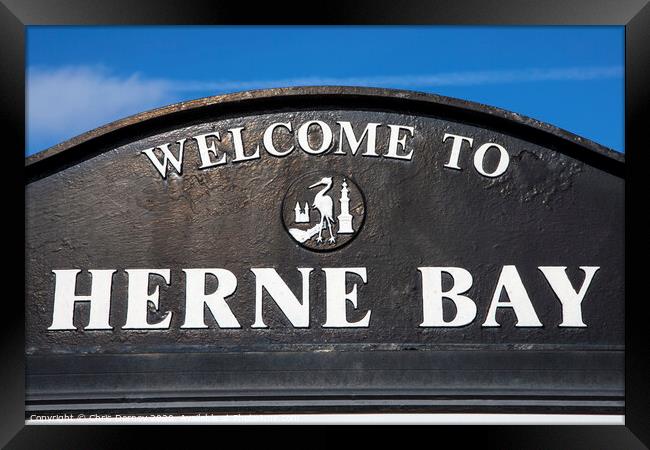 Herne Bay in Kent Framed Print by Chris Dorney