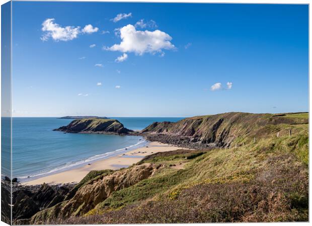 Marloes Sands, Pembrokeshire, Wales. Canvas Print by Colin Allen