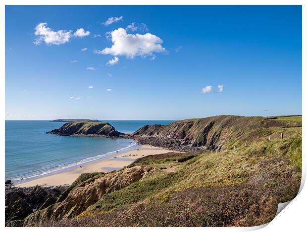 Marloes Sands, Pembrokeshire, Wales. Print by Colin Allen