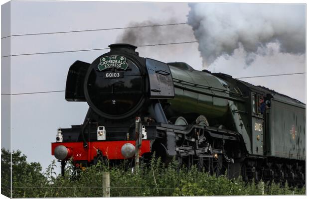 The Iconic Power of the Flying Scotsman Canvas Print by Wendy Williams CPAGB