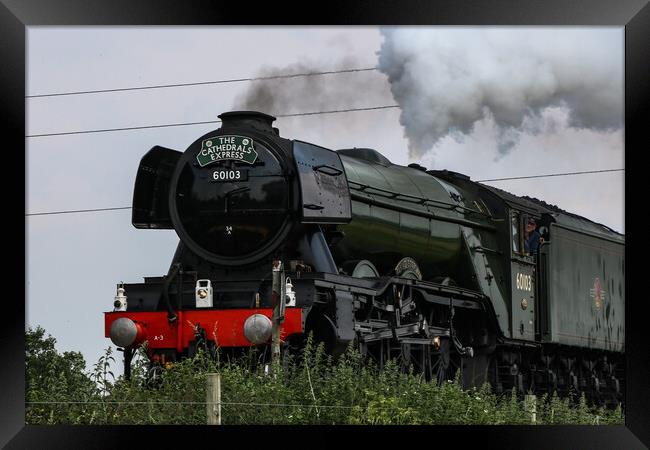 The Iconic Power of the Flying Scotsman Framed Print by Wendy Williams CPAGB