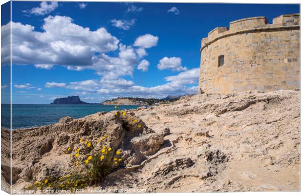 Moraira in Spain Canvas Print by Chris Dorney