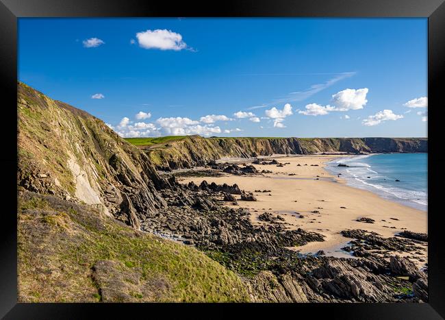 Marloes ,St Brides Bay, Pembrokeshire Wales. Framed Print by Colin Allen