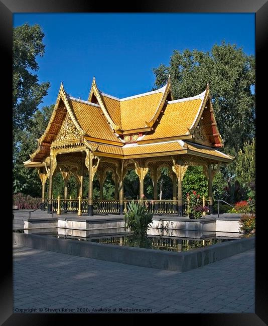 Thai Pavilion - Madison - Wisconsin  Framed Print by Steven Ralser