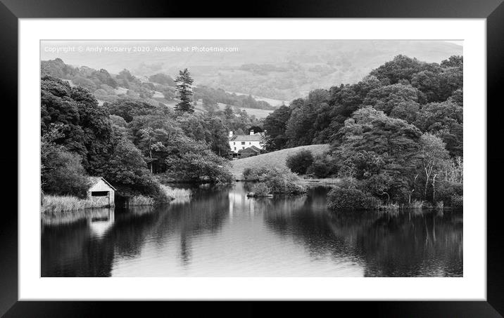 Rydal Water Framed Mounted Print by Andy McGarry