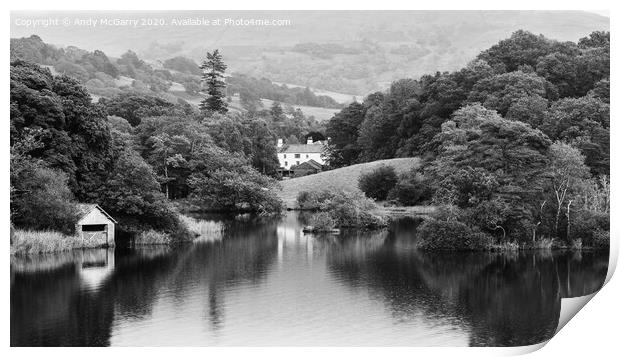 Rydal Water Print by Andy McGarry