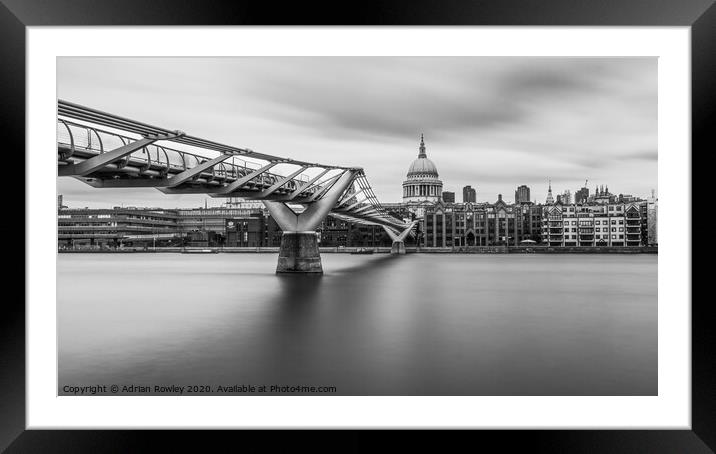 Majestic St. Paul's.  Framed Mounted Print by Adrian Rowley
