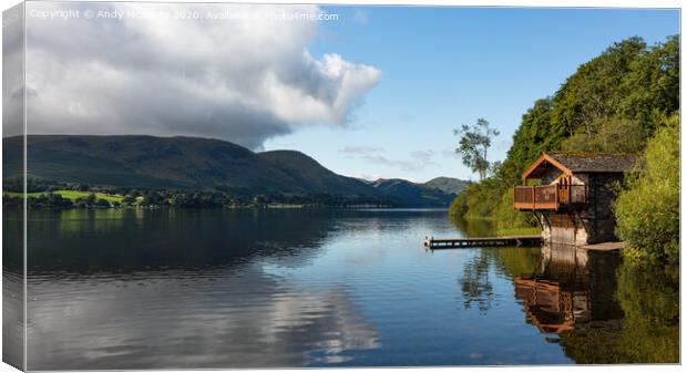 Ullswater Boathouse Canvas Print by Andy McGarry