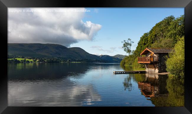 Ullswater Boathouse Framed Print by Andy McGarry