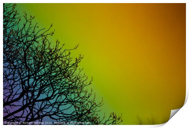 Rainbow abstract Print by Richard Ashbee