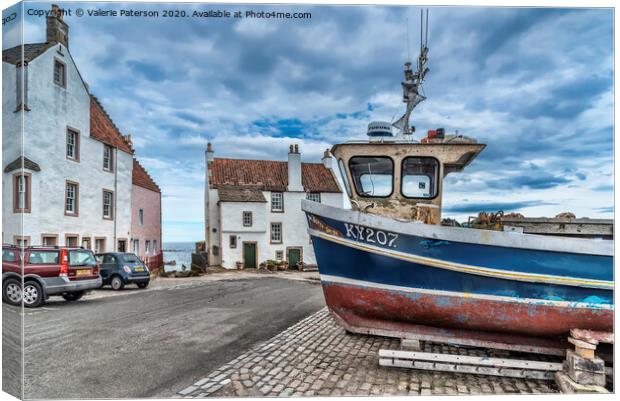 Pittenweem Harbourside Canvas Print by Valerie Paterson