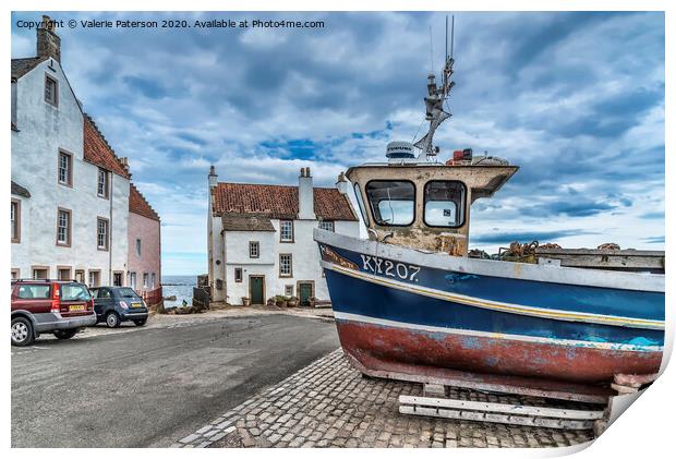 Pittenweem Harbourside Print by Valerie Paterson