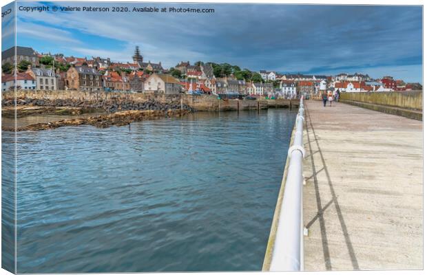 Pittenweem  View Canvas Print by Valerie Paterson