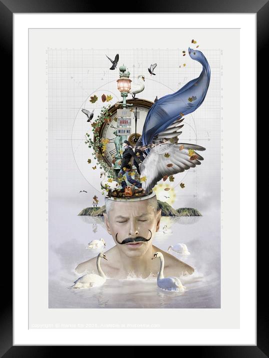 Seasons of the Mind - Autumn Framed Mounted Print by Marius Els