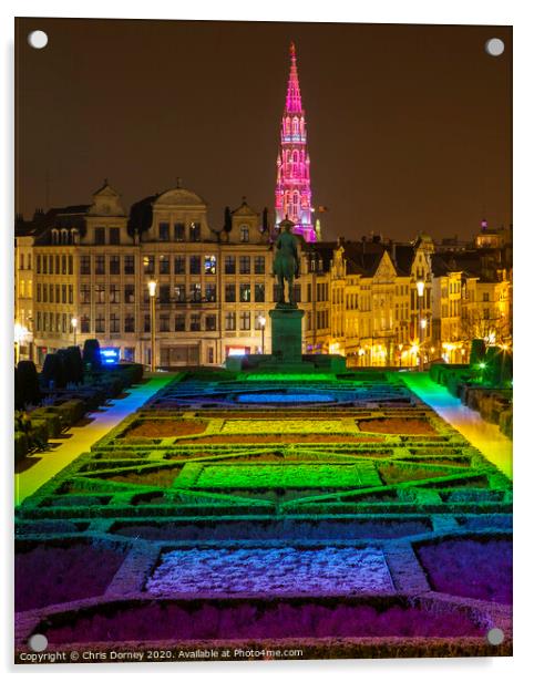 View from Mont des Arts in Brussels Acrylic by Chris Dorney