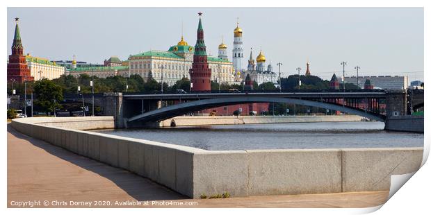 Moscow in Russia Print by Chris Dorney