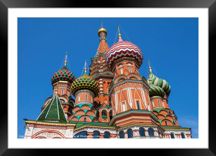 Saint Basils Cathedral in Moscow Framed Mounted Print by Chris Dorney