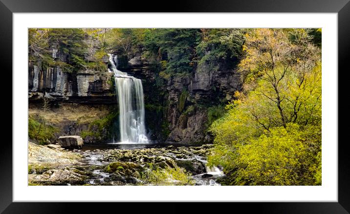 Thornton Force Waterfall Framed Mounted Print by Jim Day
