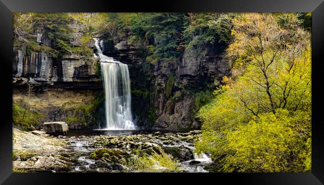Thornton Force Waterfall Framed Print by Jim Day